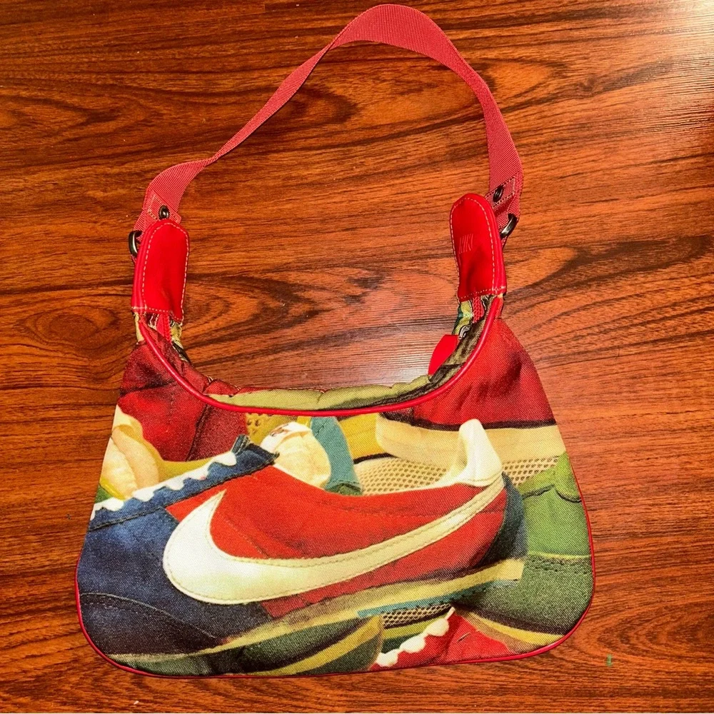 VTG NIKE Cortez Baguette Women’s  Shoulder Bag Y2K Retro Nostalgic Streetwear